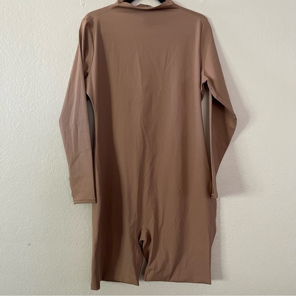 SKIMS Mid Thigh All in one Long Sleeve Onesie Bodysuit- Sienna Size 4X - Picture 2 of 13
